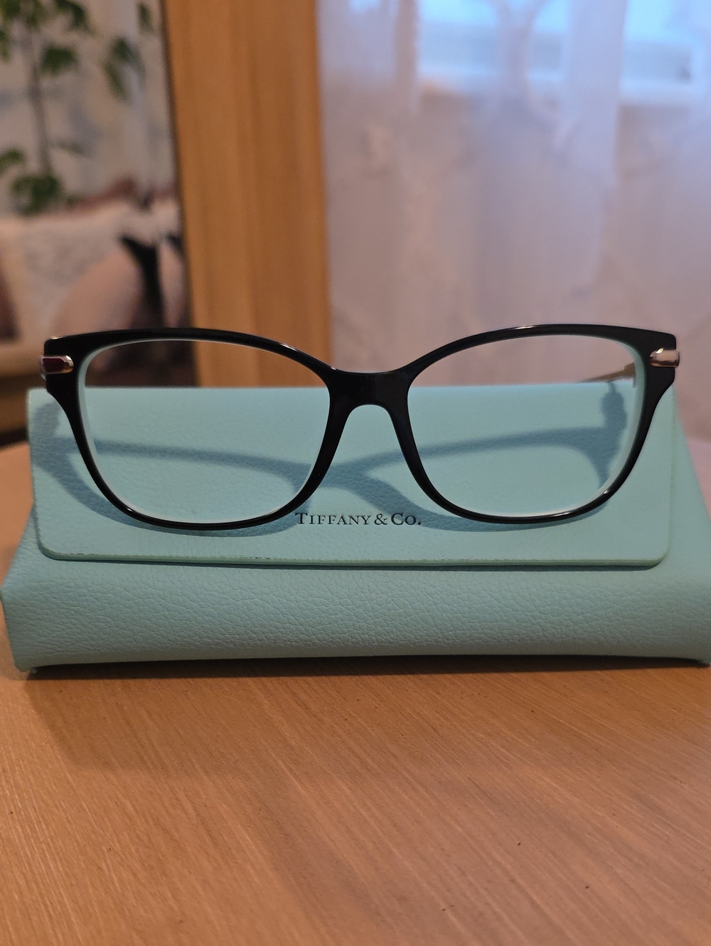 Tiffany & Co. Black Women's Optical Frames with Subtle Silver Accents
